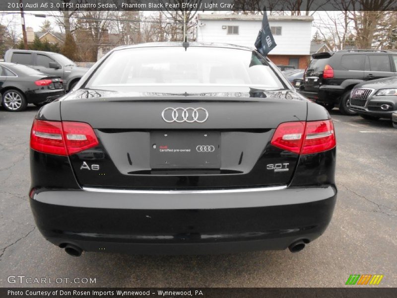 Phantom Black Pearl Effect / Light Gray 2010 Audi A6 3.0 TFSI quattro Sedan