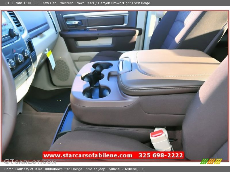Western Brown Pearl / Canyon Brown/Light Frost Beige 2013 Ram 1500 SLT Crew Cab