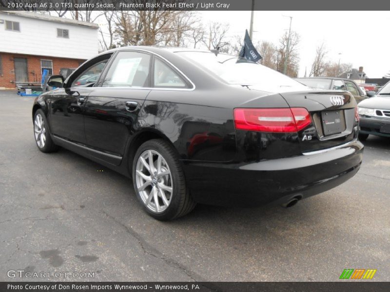 Phantom Black Pearl Effect / Light Gray 2010 Audi A6 3.0 TFSI quattro Sedan