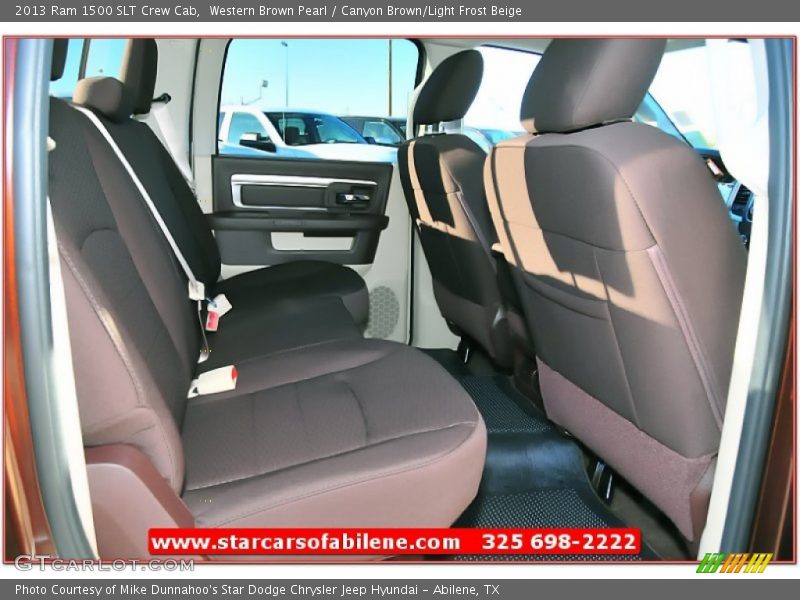 Western Brown Pearl / Canyon Brown/Light Frost Beige 2013 Ram 1500 SLT Crew Cab