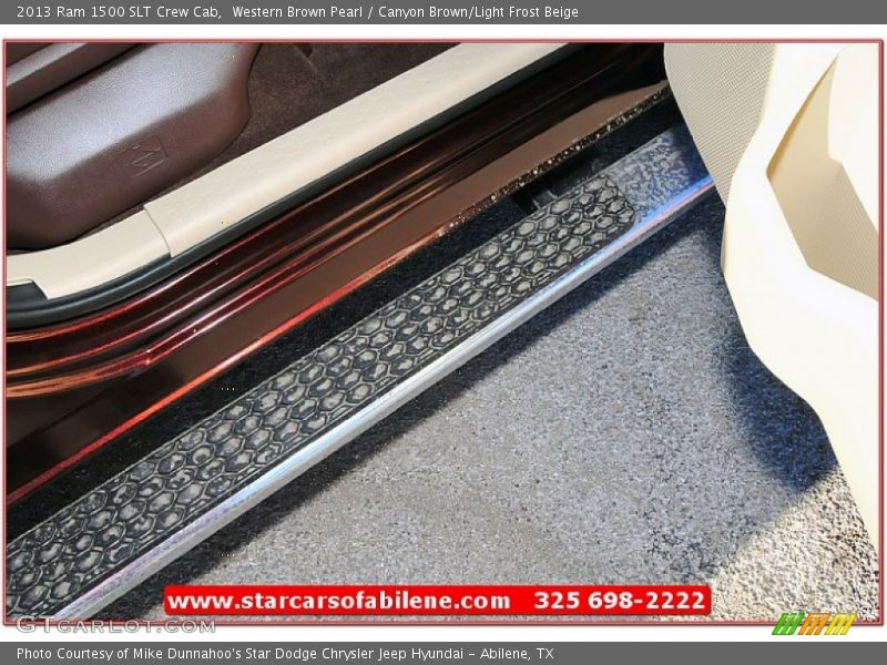 Western Brown Pearl / Canyon Brown/Light Frost Beige 2013 Ram 1500 SLT Crew Cab