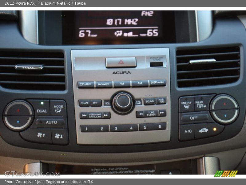 Controls of 2012 RDX 