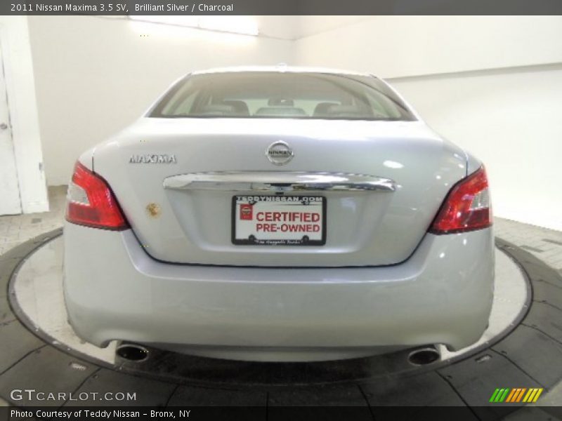 Brilliant Silver / Charcoal 2011 Nissan Maxima 3.5 SV