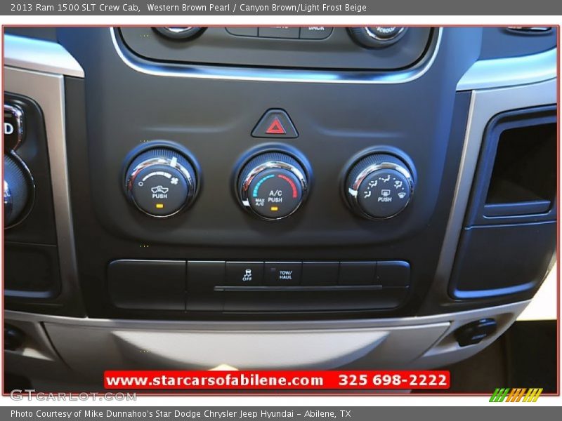 Western Brown Pearl / Canyon Brown/Light Frost Beige 2013 Ram 1500 SLT Crew Cab