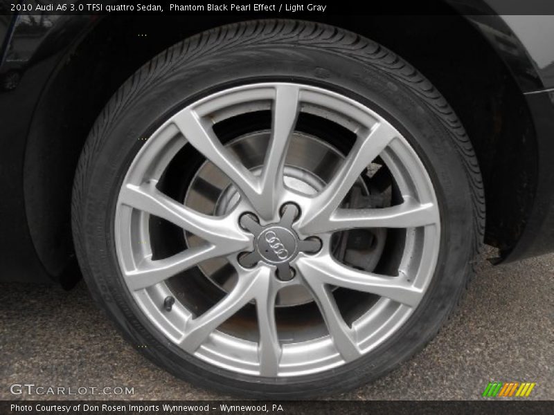 Phantom Black Pearl Effect / Light Gray 2010 Audi A6 3.0 TFSI quattro Sedan