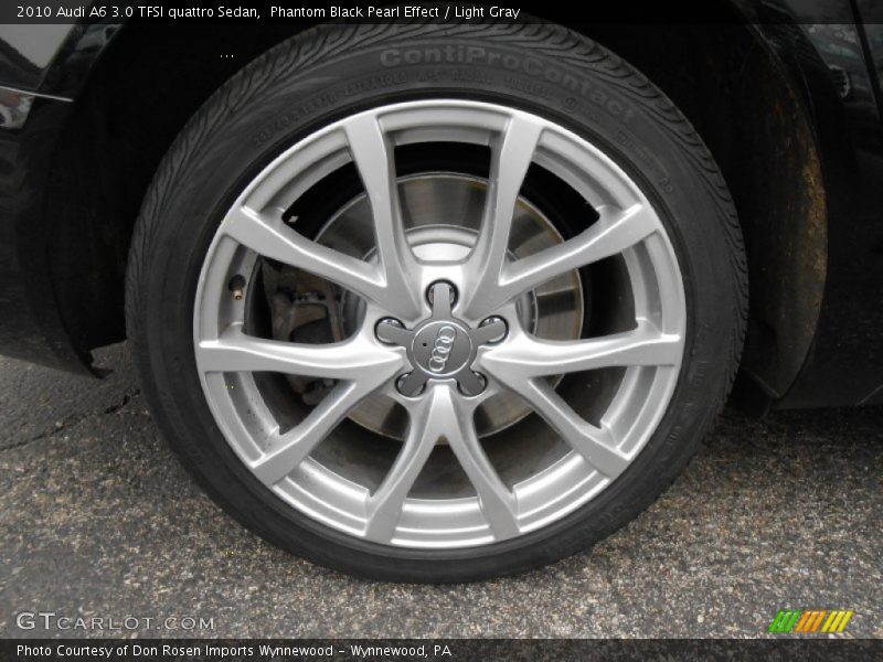Phantom Black Pearl Effect / Light Gray 2010 Audi A6 3.0 TFSI quattro Sedan