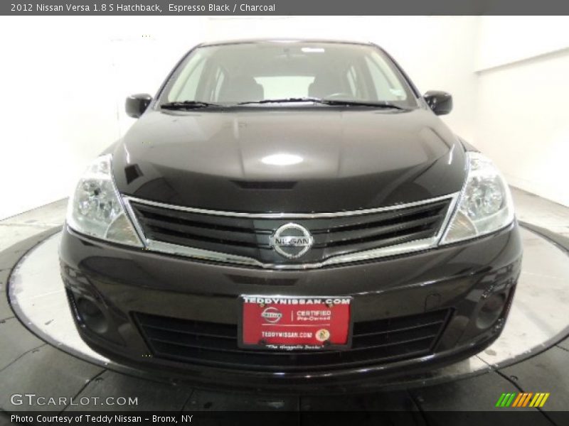 Espresso Black / Charcoal 2012 Nissan Versa 1.8 S Hatchback