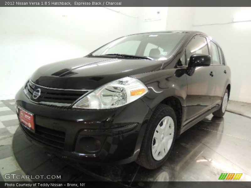 Espresso Black / Charcoal 2012 Nissan Versa 1.8 S Hatchback