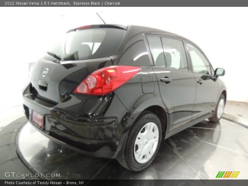 Espresso Black / Charcoal 2012 Nissan Versa 1.8 S Hatchback