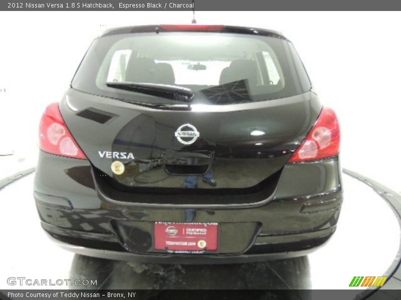 Espresso Black / Charcoal 2012 Nissan Versa 1.8 S Hatchback
