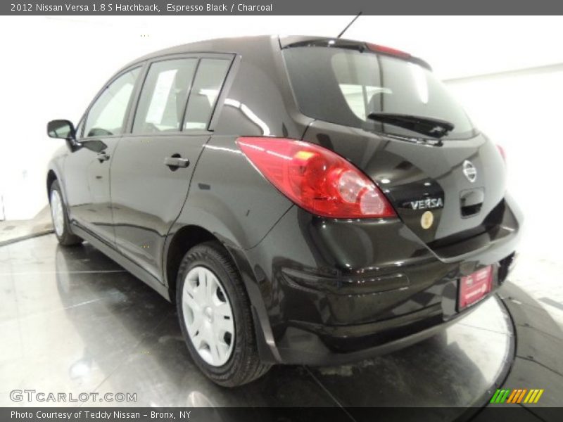Espresso Black / Charcoal 2012 Nissan Versa 1.8 S Hatchback