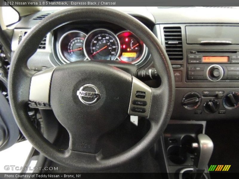 Espresso Black / Charcoal 2012 Nissan Versa 1.8 S Hatchback