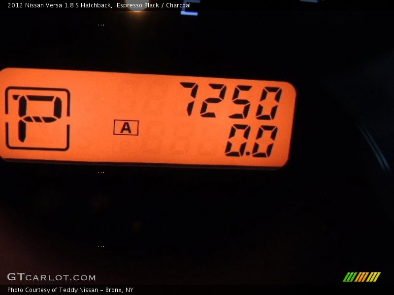 Espresso Black / Charcoal 2012 Nissan Versa 1.8 S Hatchback