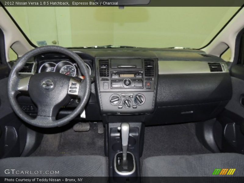 Espresso Black / Charcoal 2012 Nissan Versa 1.8 S Hatchback