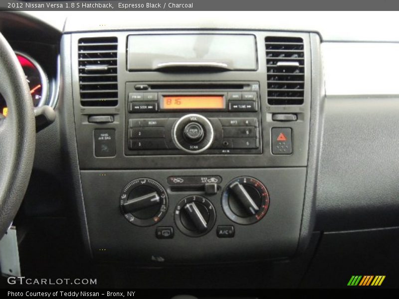 Espresso Black / Charcoal 2012 Nissan Versa 1.8 S Hatchback