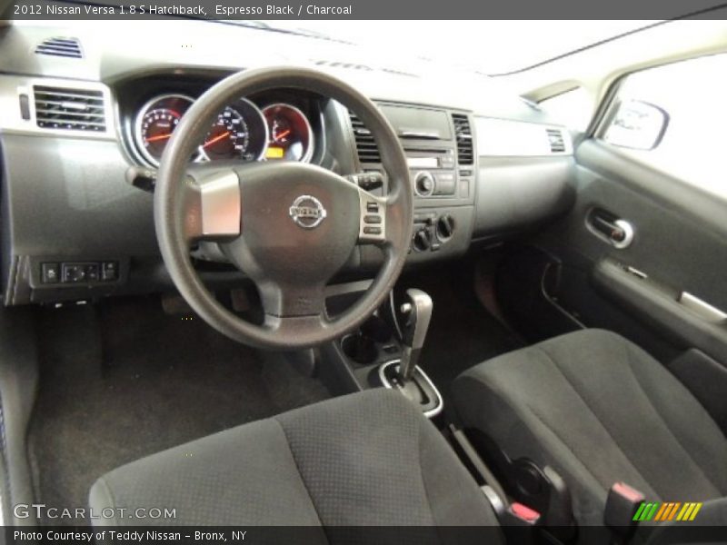 Espresso Black / Charcoal 2012 Nissan Versa 1.8 S Hatchback