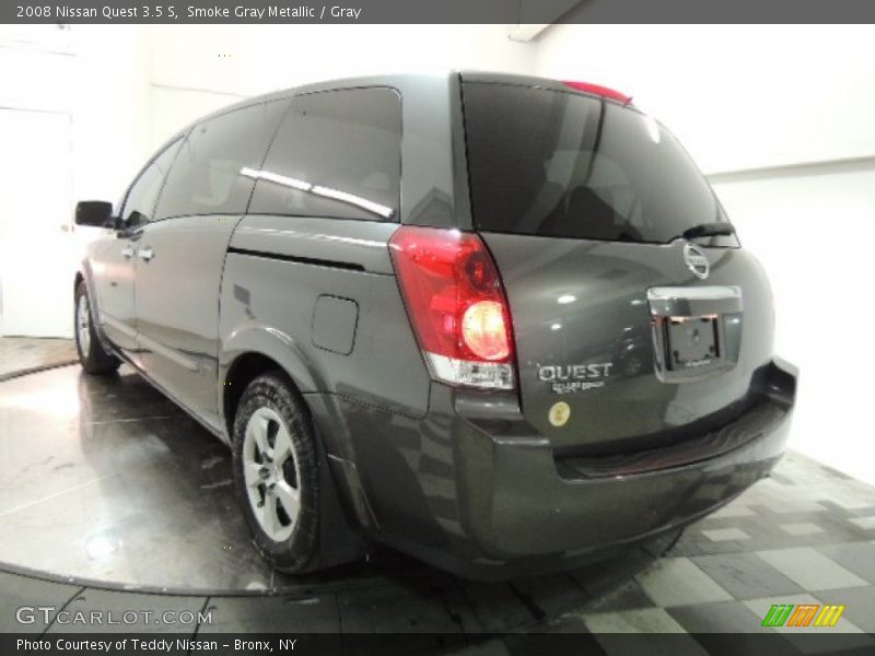 Smoke Gray Metallic / Gray 2008 Nissan Quest 3.5 S