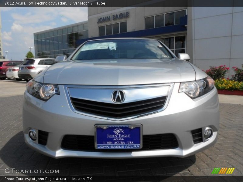 Silver Moon / Taupe 2012 Acura TSX Technology Sedan