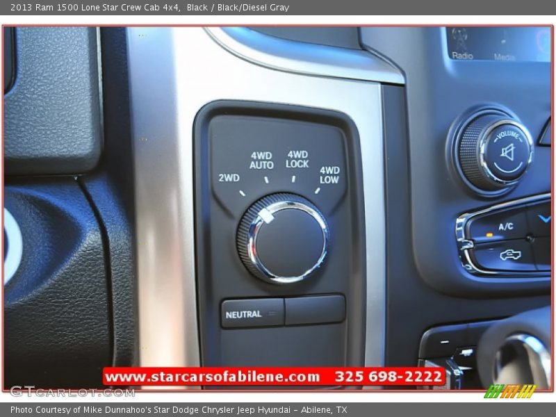 Black / Black/Diesel Gray 2013 Ram 1500 Lone Star Crew Cab 4x4