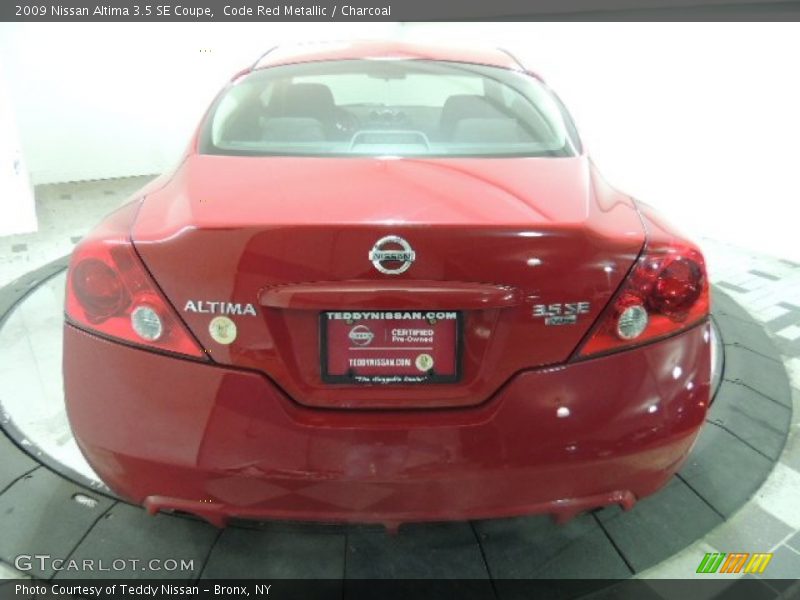 Code Red Metallic / Charcoal 2009 Nissan Altima 3.5 SE Coupe