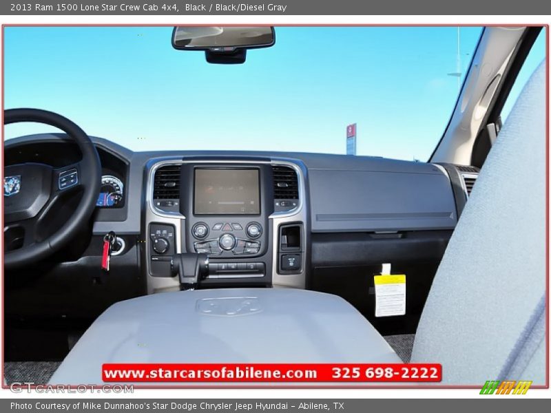 Black / Black/Diesel Gray 2013 Ram 1500 Lone Star Crew Cab 4x4