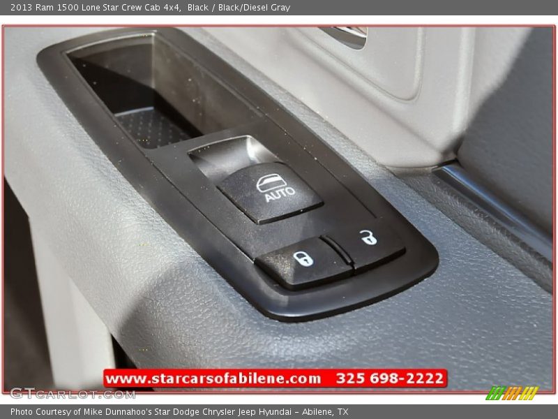Black / Black/Diesel Gray 2013 Ram 1500 Lone Star Crew Cab 4x4