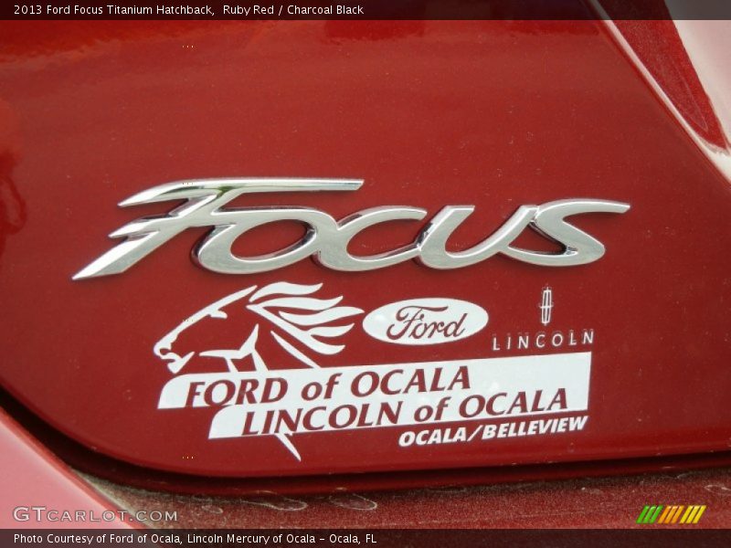 Ruby Red / Charcoal Black 2013 Ford Focus Titanium Hatchback