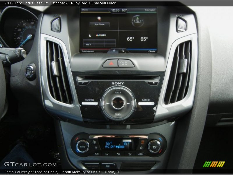 Controls of 2013 Focus Titanium Hatchback