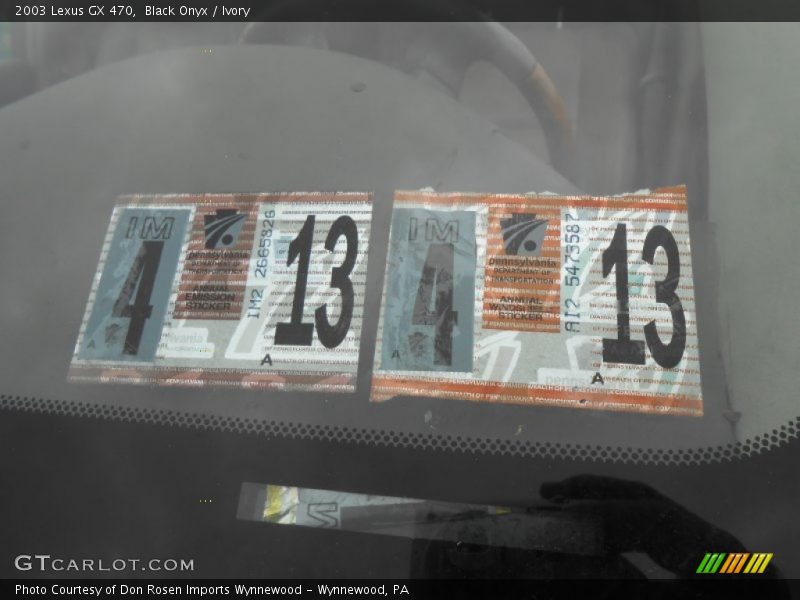 Black Onyx / Ivory 2003 Lexus GX 470