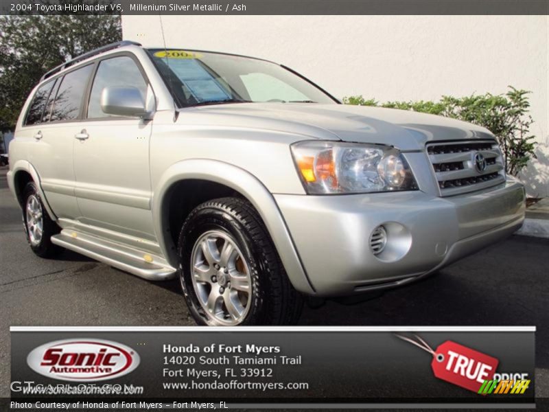 Millenium Silver Metallic / Ash 2004 Toyota Highlander V6