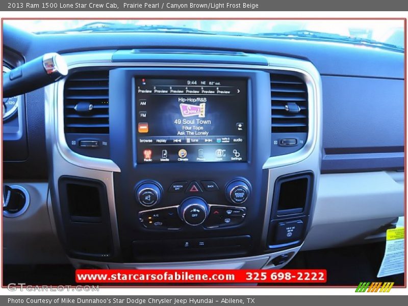 Prairie Pearl / Canyon Brown/Light Frost Beige 2013 Ram 1500 Lone Star Crew Cab