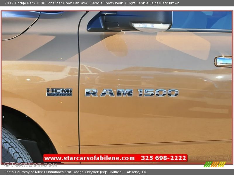 Saddle Brown Pearl / Light Pebble Beige/Bark Brown 2012 Dodge Ram 1500 Lone Star Crew Cab 4x4