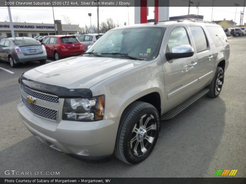 Silver Birch Metallic / Ebony 2008 Chevrolet Suburban 1500 LTZ 4x4