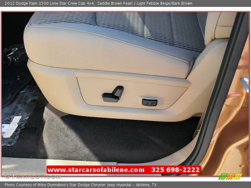 Saddle Brown Pearl / Light Pebble Beige/Bark Brown 2012 Dodge Ram 1500 Lone Star Crew Cab 4x4