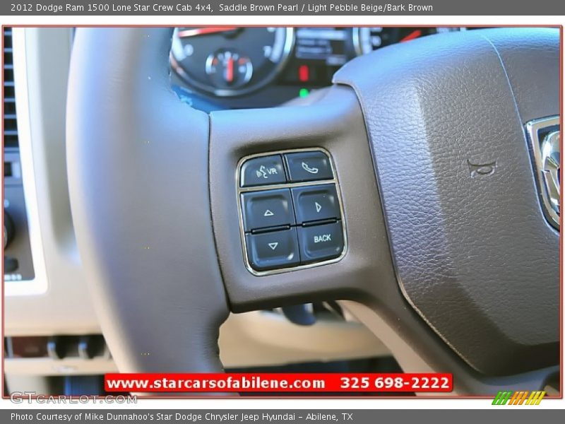Saddle Brown Pearl / Light Pebble Beige/Bark Brown 2012 Dodge Ram 1500 Lone Star Crew Cab 4x4