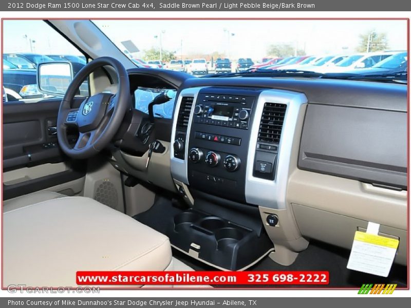Saddle Brown Pearl / Light Pebble Beige/Bark Brown 2012 Dodge Ram 1500 Lone Star Crew Cab 4x4