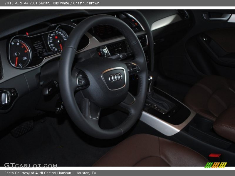 Ibis White / Chestnut Brown 2013 Audi A4 2.0T Sedan