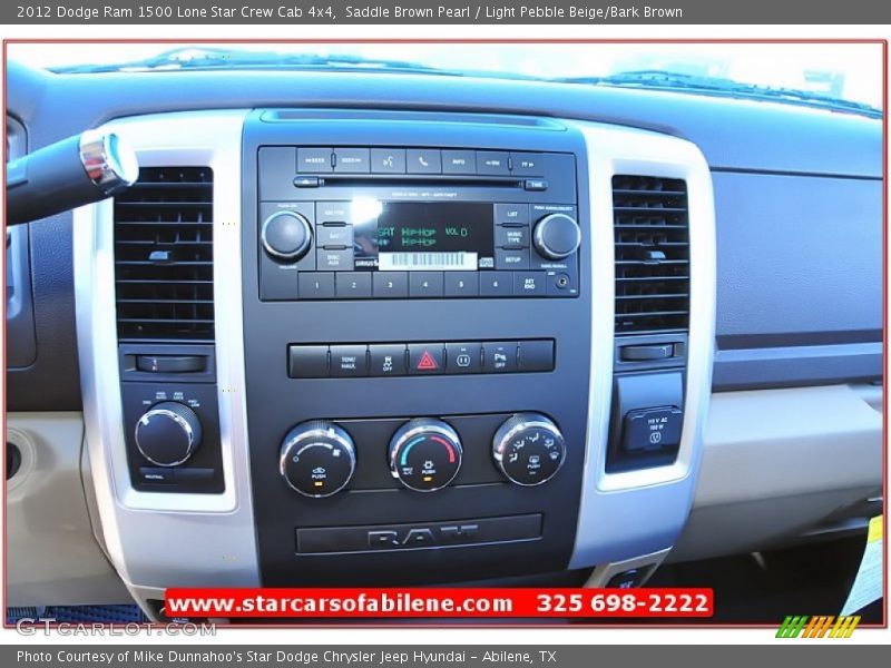 Saddle Brown Pearl / Light Pebble Beige/Bark Brown 2012 Dodge Ram 1500 Lone Star Crew Cab 4x4