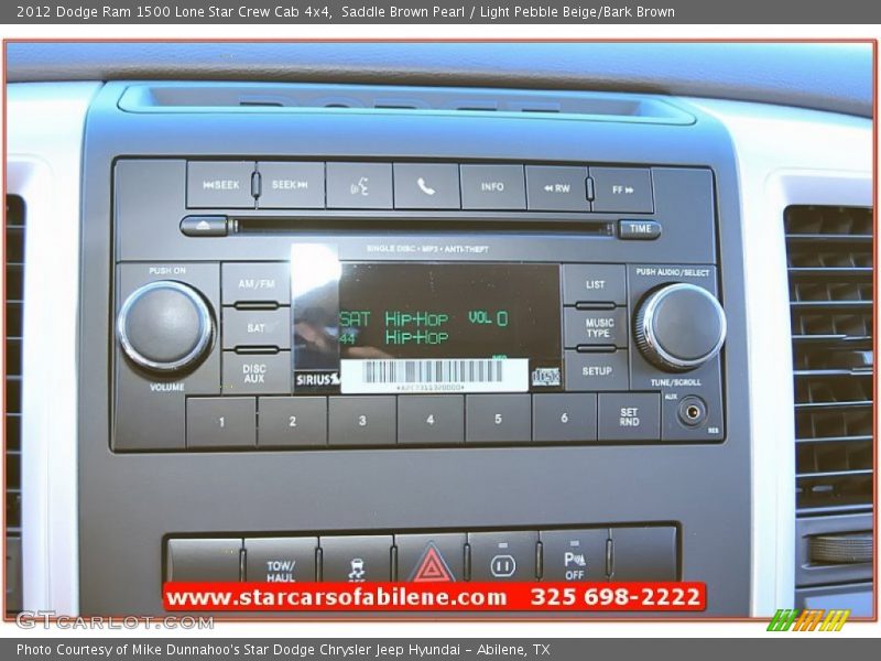 Saddle Brown Pearl / Light Pebble Beige/Bark Brown 2012 Dodge Ram 1500 Lone Star Crew Cab 4x4