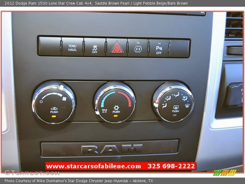 Saddle Brown Pearl / Light Pebble Beige/Bark Brown 2012 Dodge Ram 1500 Lone Star Crew Cab 4x4