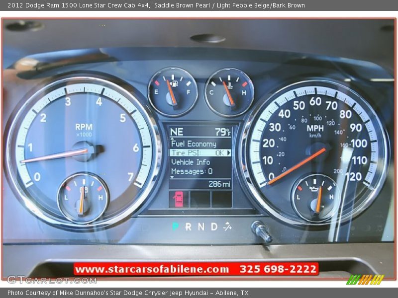 Saddle Brown Pearl / Light Pebble Beige/Bark Brown 2012 Dodge Ram 1500 Lone Star Crew Cab 4x4