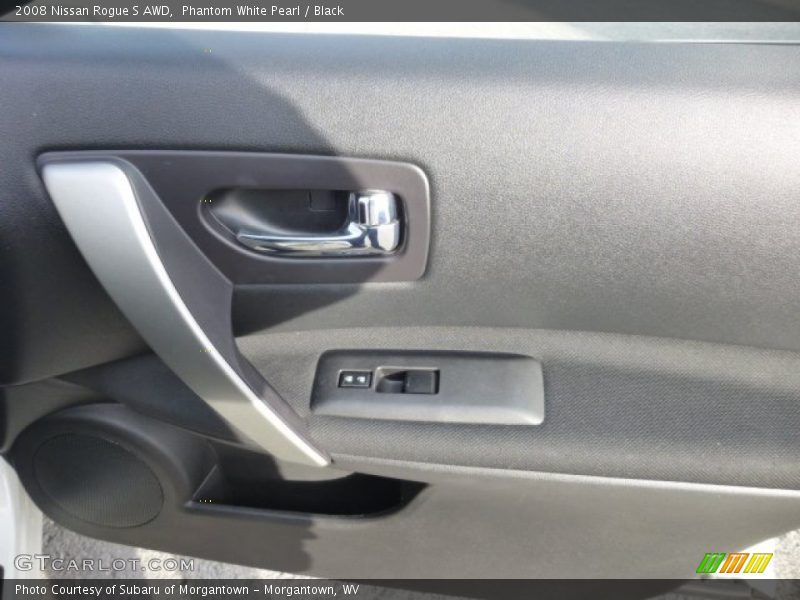 Phantom White Pearl / Black 2008 Nissan Rogue S AWD