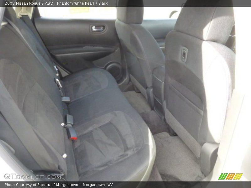 Phantom White Pearl / Black 2008 Nissan Rogue S AWD