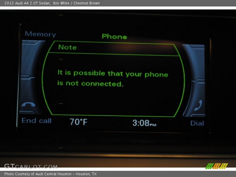 Ibis White / Chestnut Brown 2013 Audi A4 2.0T Sedan