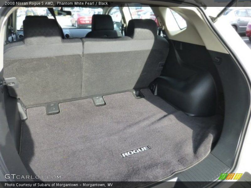 Phantom White Pearl / Black 2008 Nissan Rogue S AWD