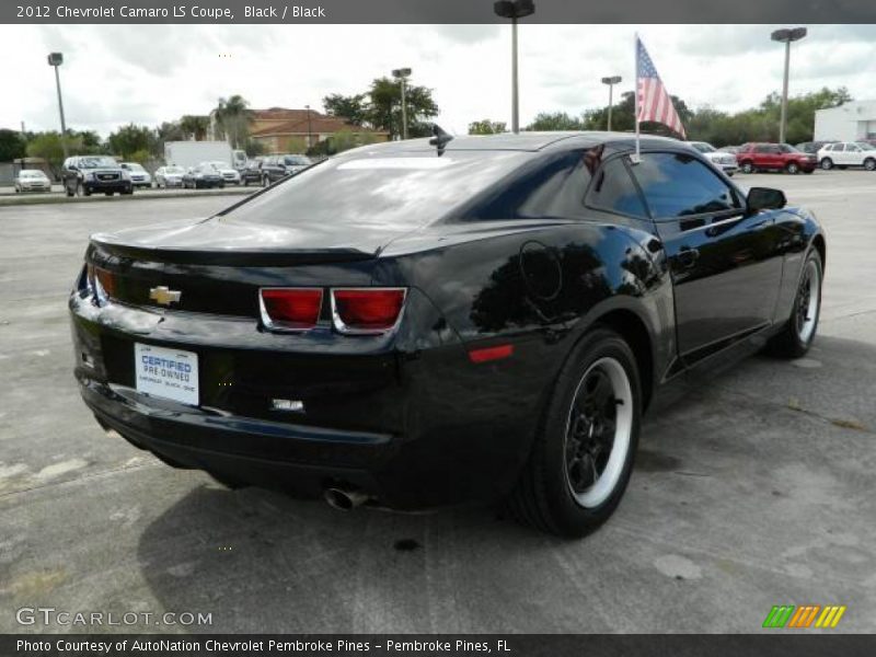 Black / Black 2012 Chevrolet Camaro LS Coupe
