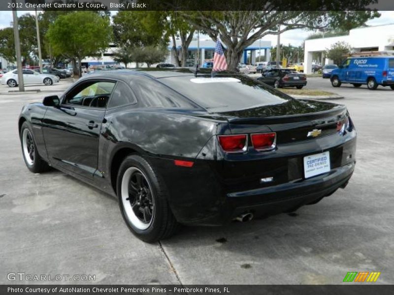 Black / Black 2012 Chevrolet Camaro LS Coupe