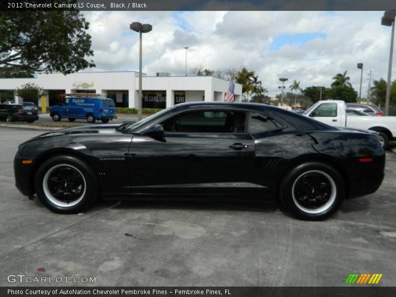 Black / Black 2012 Chevrolet Camaro LS Coupe