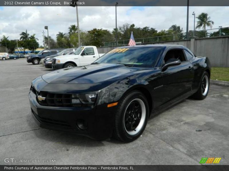 Black / Black 2012 Chevrolet Camaro LS Coupe