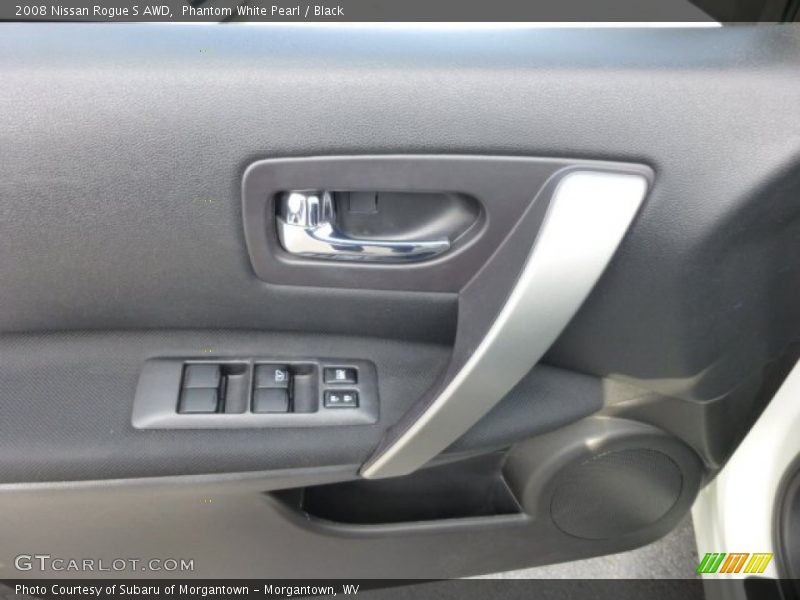Phantom White Pearl / Black 2008 Nissan Rogue S AWD
